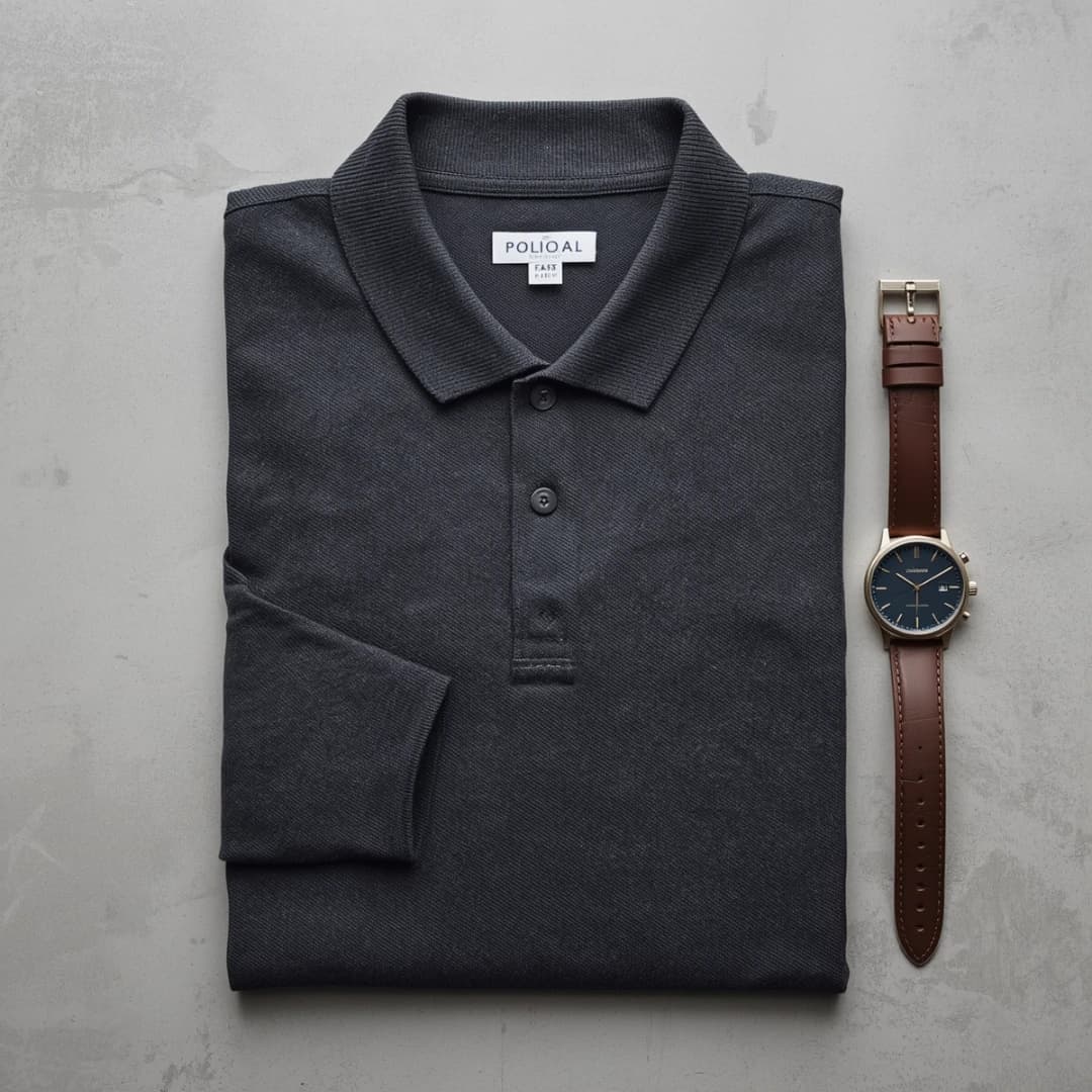 Charcoal Grey Premium Polo