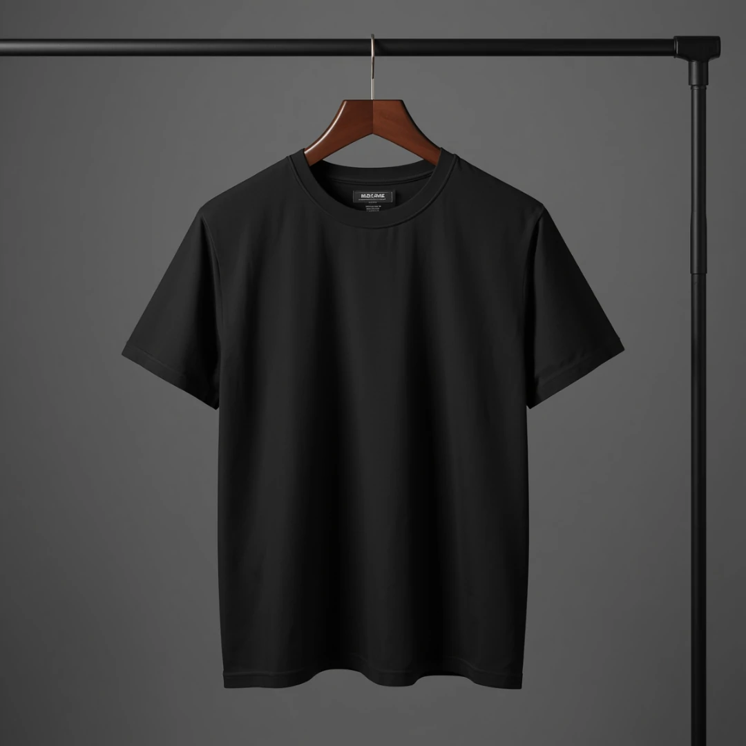 Classic Black Cotton T-Shirt