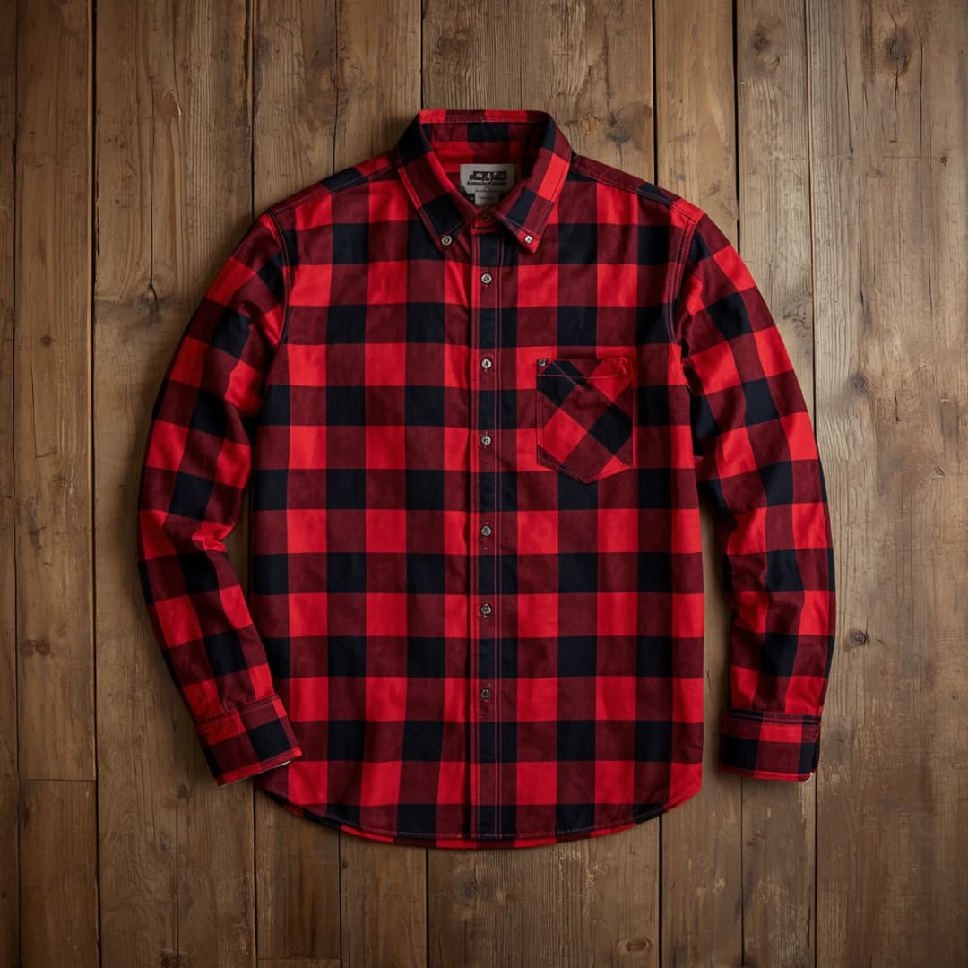 Red Checked Flannel Shirt