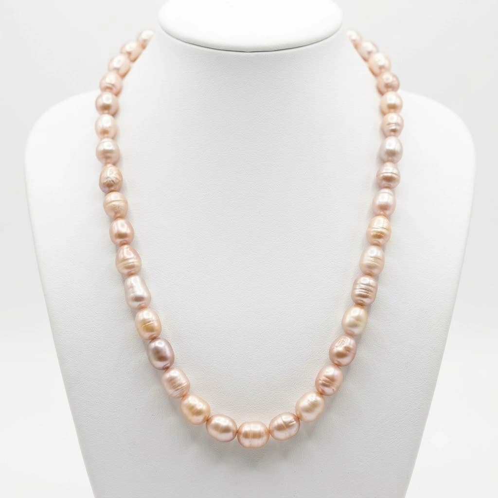 Premium Original Pink Pearl Necklace - অরজিনাল মুক্তার মালা